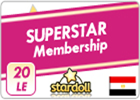 ستار دول - 20 جنيه مصري - عضوية سوبر ستار