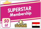 ستار دول - 50 جنيه مصري - عضوية سوبر ستار