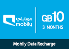 Mobily Data recharge 10 GB - 3 Months
