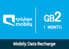 Mobily Data recharge 2 GB - 1 Month