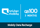 Mobily Data recharge 100 GB - 3 Months