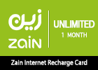 Zain Internet Recharge Card Unlimited–1 Month