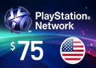 PlayStation Network - $75 PSN Card (United States Store)