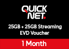 QUICKNet 35GB + 45GB Streaming EVD for 1 Month