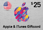 Apple & iTunes Giftcard $25 (US Store)