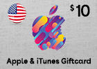 Apple & iTunes Giftcard $10 (US Store)