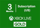 Xbox Live Gold 3 Months Subscription (US Store Works in USA Only)