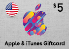 Apple & iTunes Giftcard $5 (US Store)