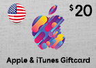 Apple & iTunes Giftcard $20 (US Store)