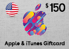 Apple & iTunes Giftcard $150 (US Store)