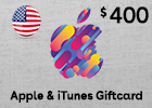 Apple & iTunes Giftcard $400 (US Store)