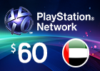 PlayStation Network - $60 PSN Card (UAE Store)