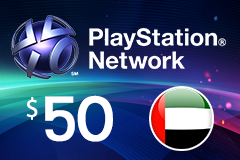 بطاقة بلايستيشن نتورك -  بطاقة 50 دولار (المتجر الإماراتي).