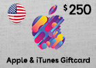 Apple & iTunes Giftcard $250 (US Store)