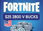 Fortnite $25 - 2800 V-Bucks - Supported All Devices (United States store)