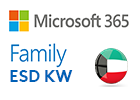 بطاقة مايكروسوفت M365 فاميلي ESD الكويتي