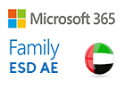 بطاقة مايكروسوفت M365 فاميلي ESD الإماراتي