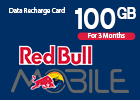 Red Bull Data Recharge Card 100GB For 3 Months