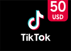 بطاقة تيك توك 50 دولار (المتجر السعودي)-متوفره في Android فقط