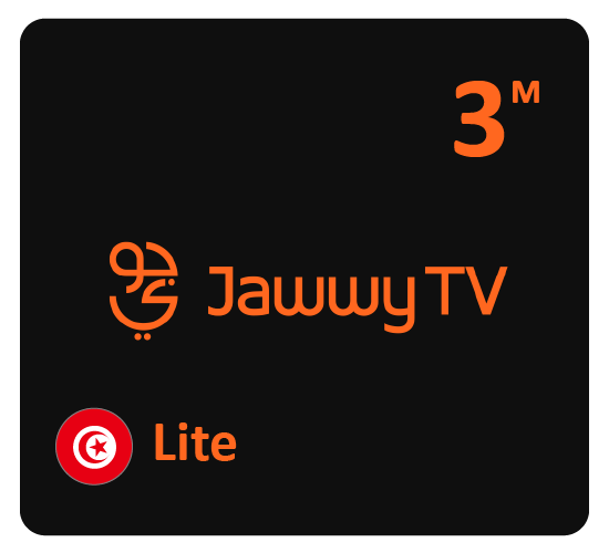 Jawwy TV Lite 3 months subscription- Tunisia Store