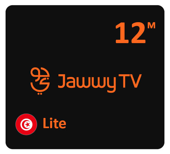 Jawwy TV Lite 12 months subscription- Tunisia Store