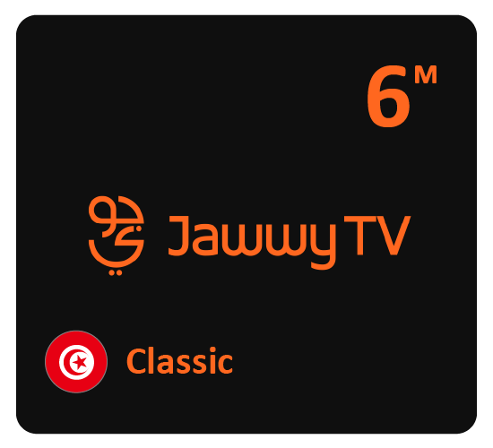 Jawwy TV Classic 6 months subscription- Tunisia Store