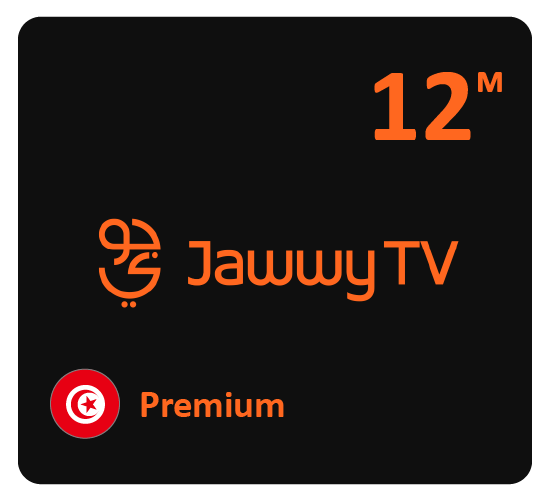 Jawwy TV Premium 12 months subscription- Tunisia Store