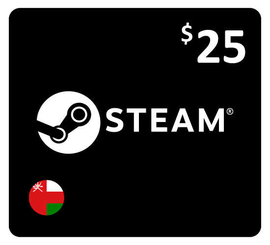 Steam Wallet Card - USD 25 (Oman Store)